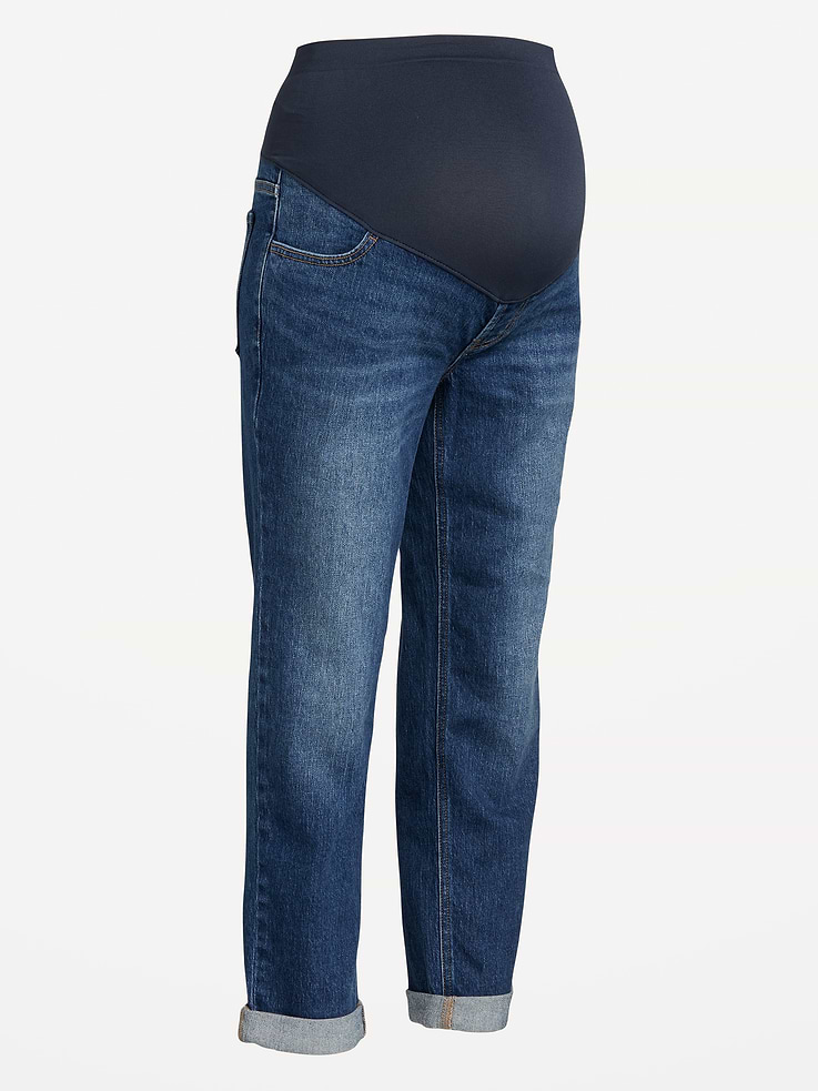 Image number 4 showing, Maternity Full-Panel Wow Boyfriend Jeans