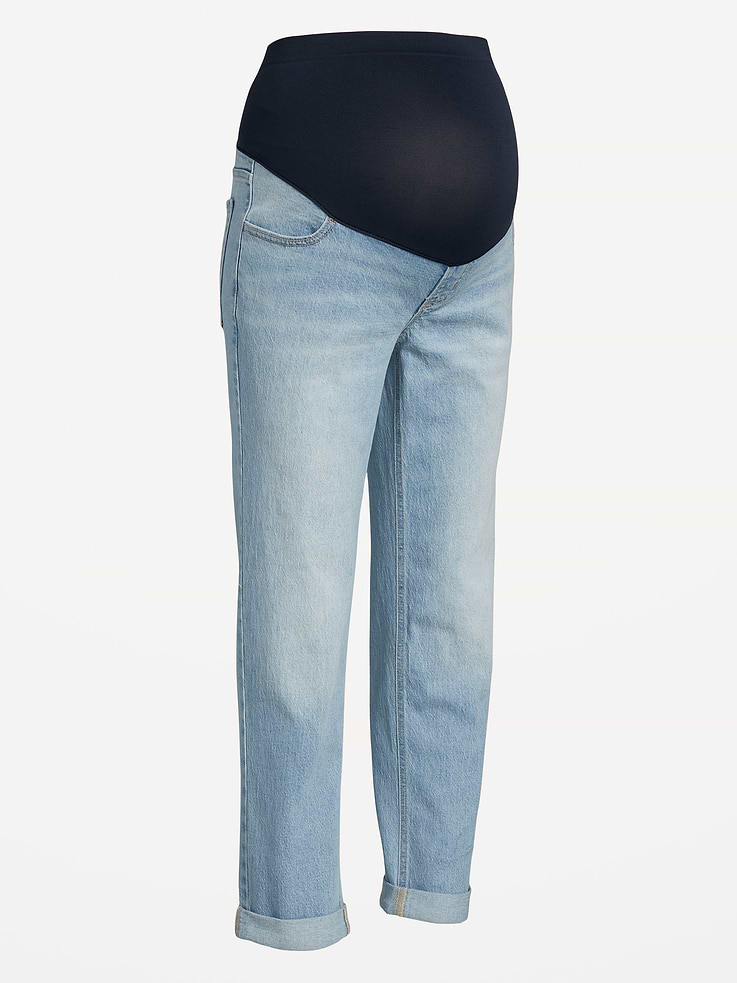 Image number 4 showing, Maternity Full-Panel Wow Boyfriend Jeans
