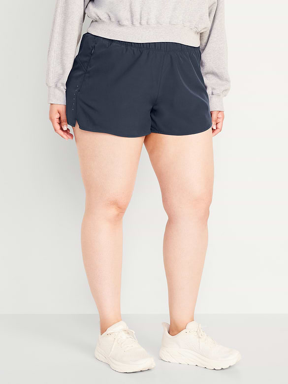Short de course StretchTech à taille mi-basse, entrejambe de 7,5 cm