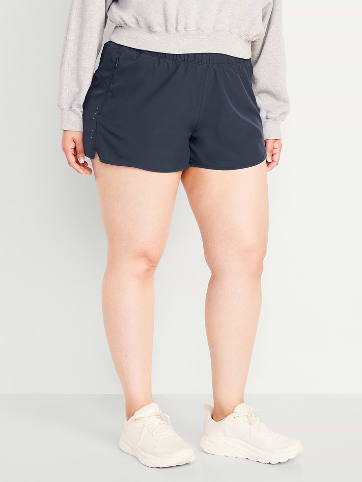 Image number 7 showing, Mid-Rise StretchTech Run Shorts -- 3-inch inseam