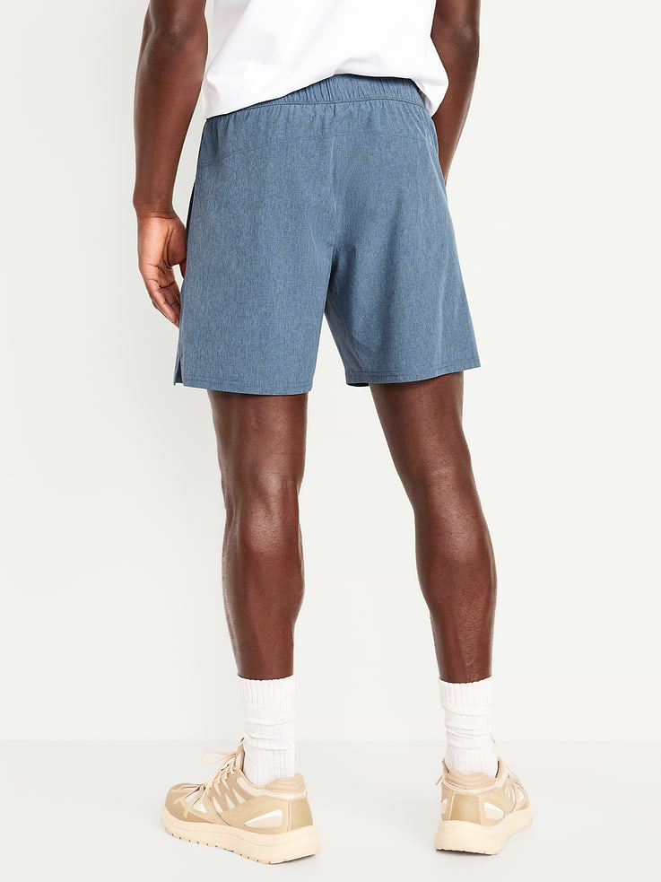 Image 2 of 5, StretchTech Woven Workout Shorts -- 7-inch inseam