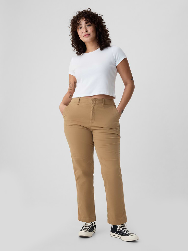 Image number 5 showing, Mid Rise Downtown Khakis