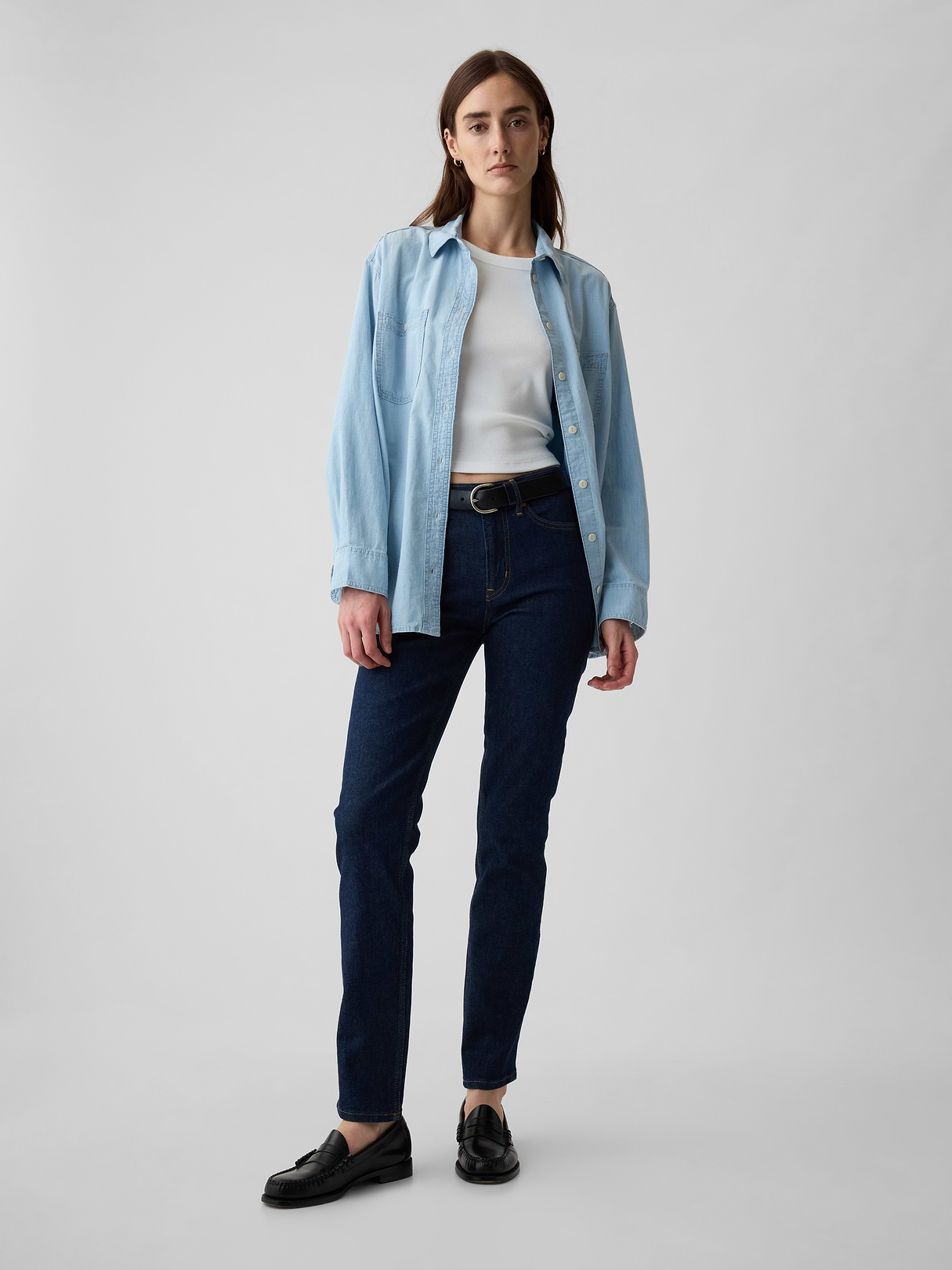 Mid Rise Vintage Slim Jeans - Dark indigo by Gap
