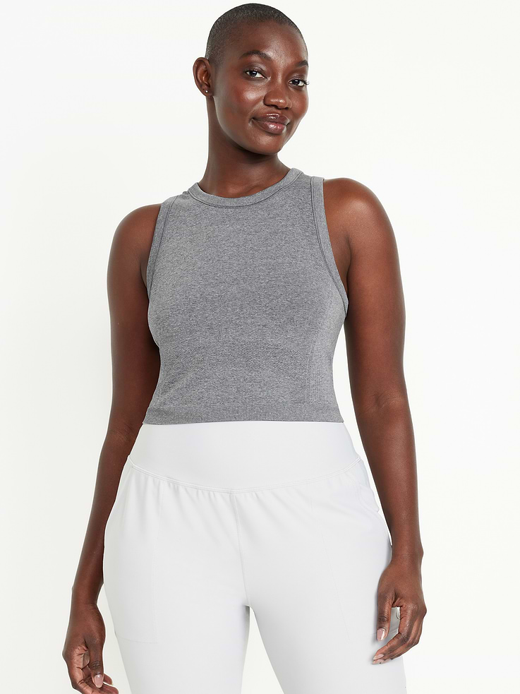 L'image numéro 5 présente Camisole courte ajustée Fluidité sans coutures