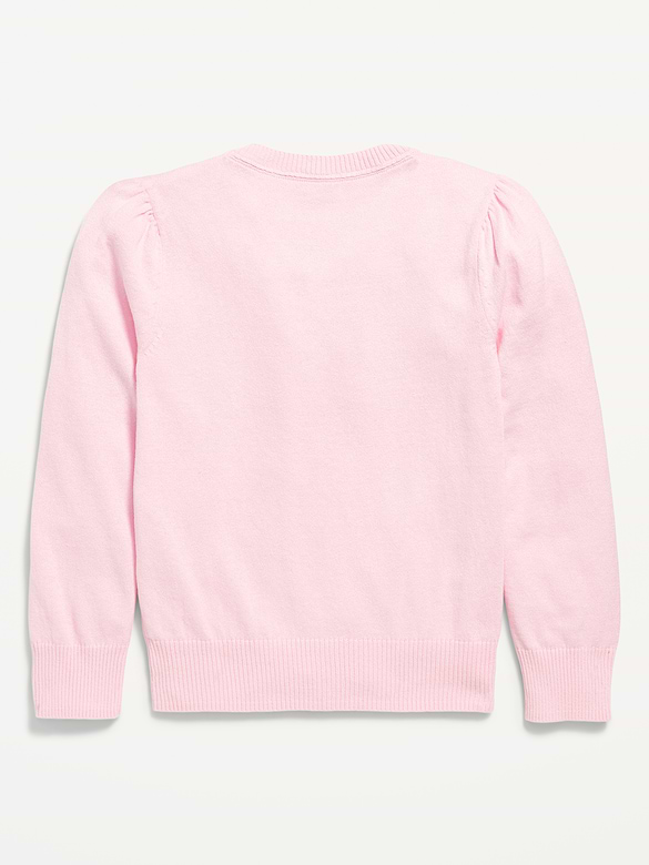 School Uniform Button-Up Cardigan for Girls