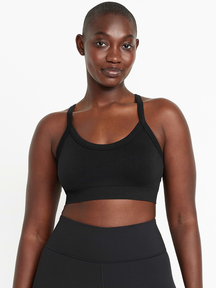 Image number 5 showing, Light Support Fluid Seamless Ribbed Sports Bra