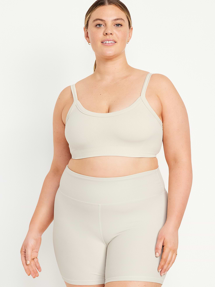 Image number 7 showing, Light Support Fluid Seamless Ribbed Sports Bra
