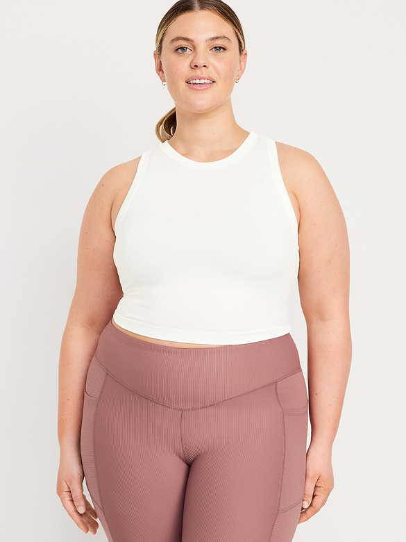Fluid Seamless Fitted Crop Tank Top