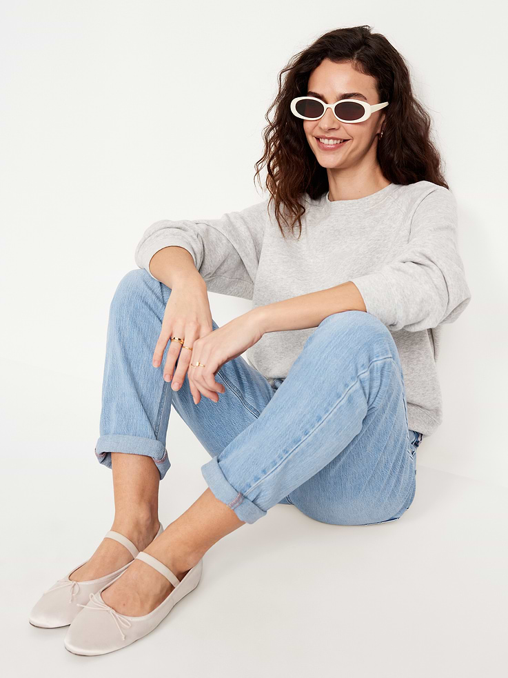 Image number 3 showing, Mid-Rise Wow Boyfriend Straight Jeans