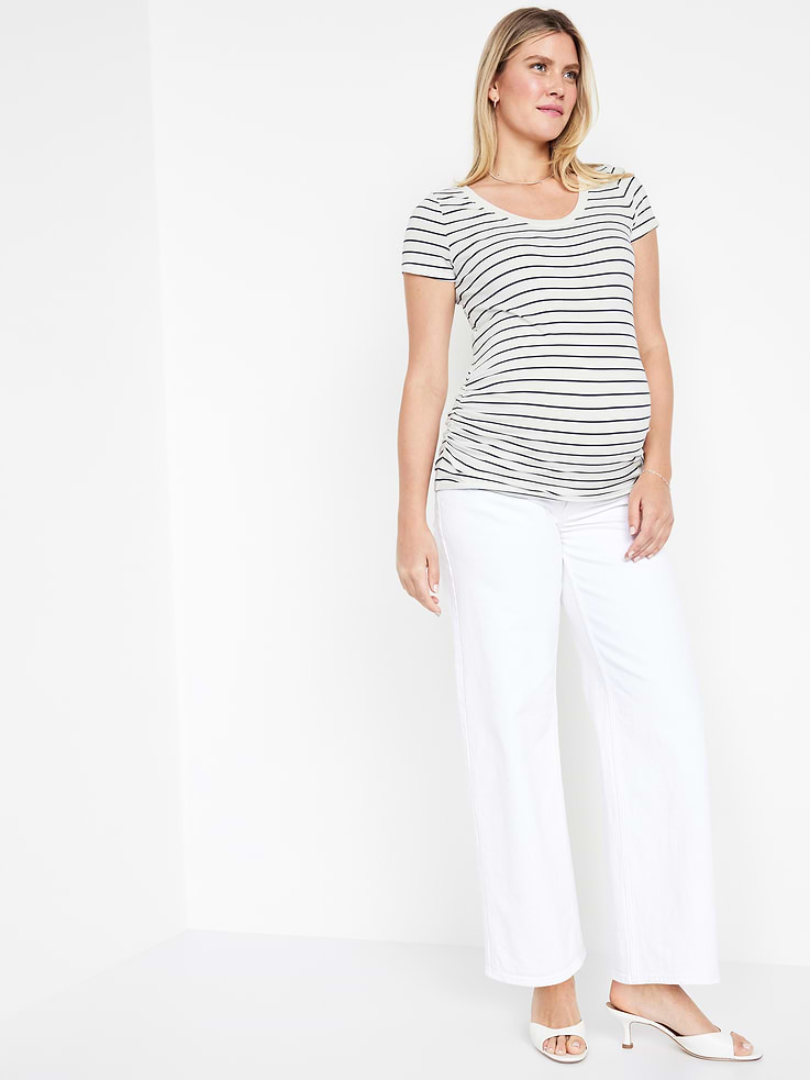Image number 3 showing, Maternity Scoop-Neck T-Shirt