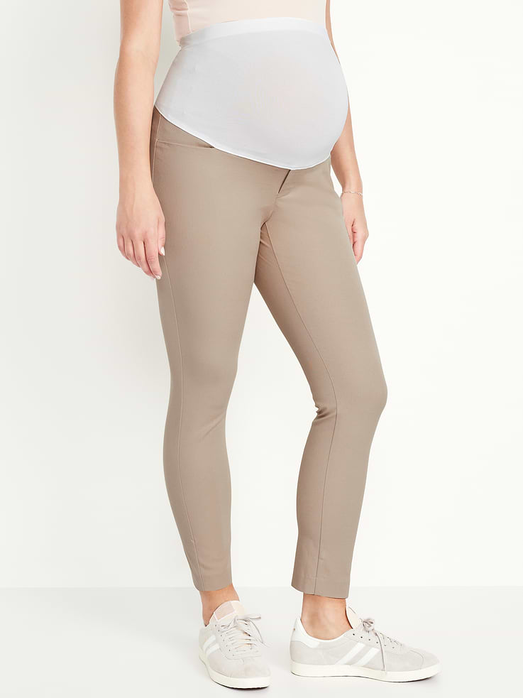 L'image numéro 2 présente Pantalon de maternité Pixie à panneau intégral, longueur cheville