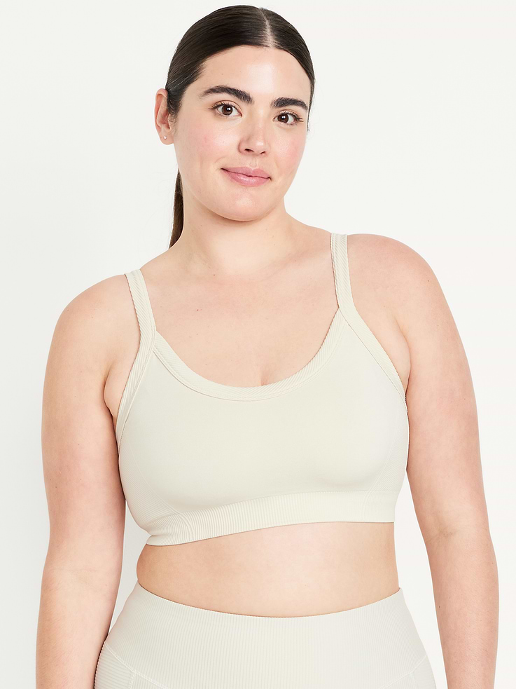 Image number 5 showing, Light Support Fluid Seamless Ribbed Sports Bra