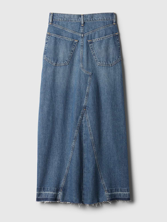 Denim Maxi Skirt