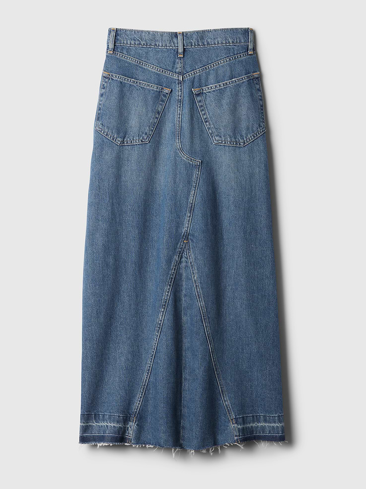 Image number 7 showing, Denim Maxi Skirt
