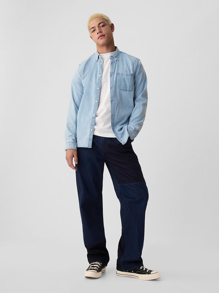 Image 3 of 6, Denim Pocket Shirt