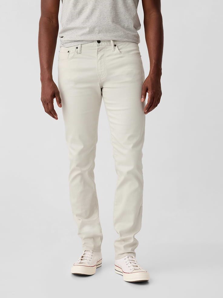 Gap Factory Men's GapFlex Slim Travel Jeans (Regular Beige)
