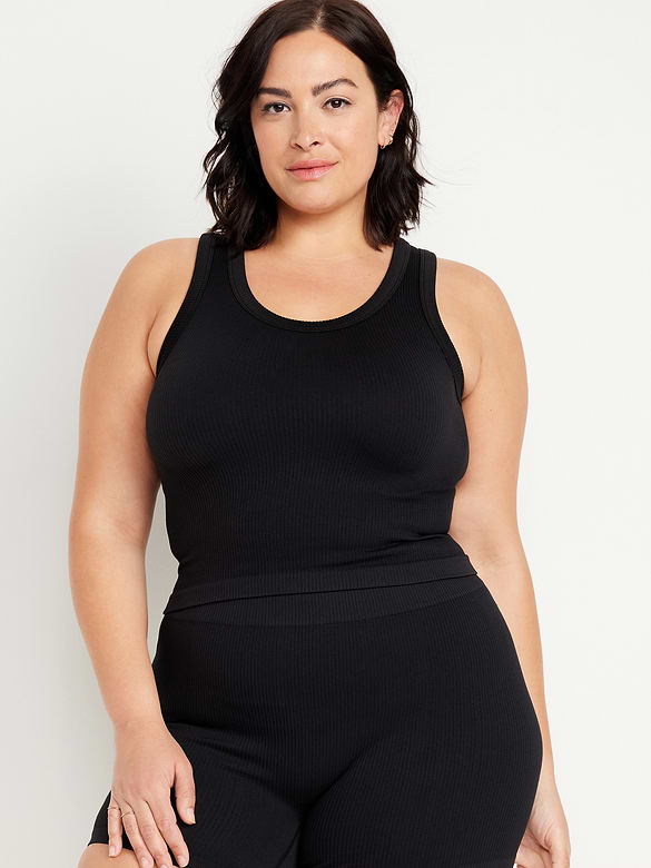 Exhale Seamless Fitted Rib Tank