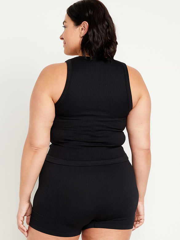 Exhale Seamless Fitted Rib Tank