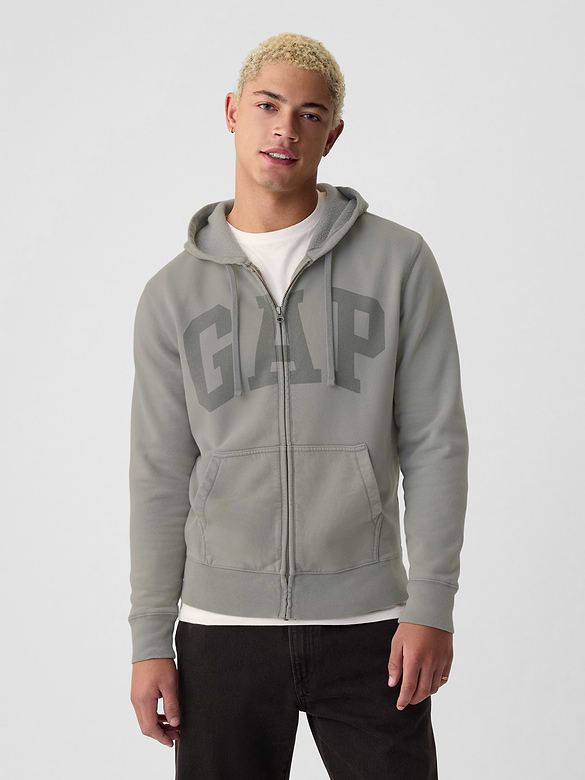 Adult VintageSoft Arch Logo Zip Hoodie