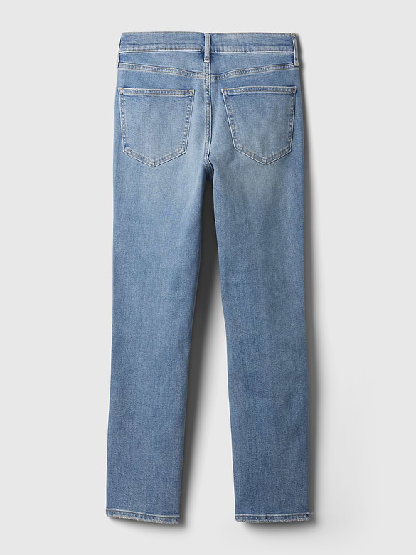 Mid Rise Vintage Slim Split-Hem Jeans
