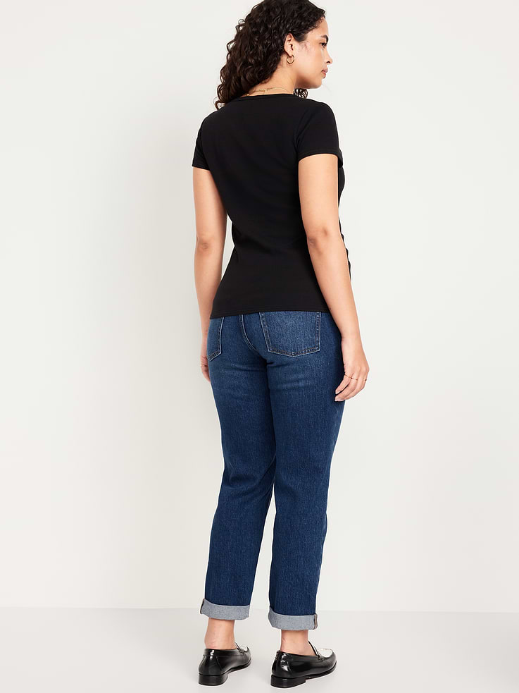 Image number 3 showing, Maternity Full-Panel Wow Boyfriend Jeans