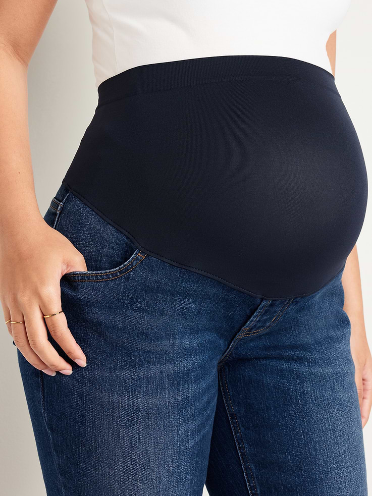 Image number 5 showing, Maternity Full-Panel Wow Boyfriend Jeans