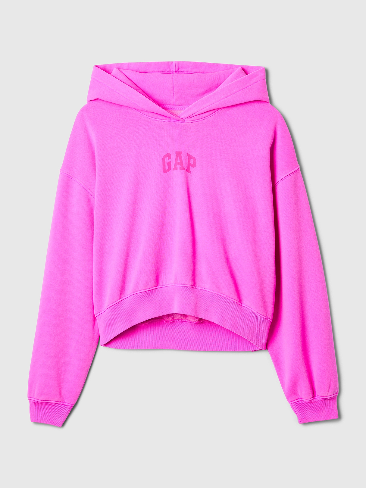 VintageSoft Crop Logo Hoodie | Gap
