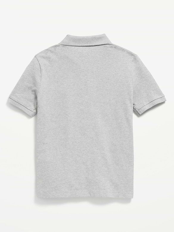 Polo d'uniforme en piqué Built-In Flex pour garçon