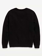 Image number 3 showing, School Uniform Solid V-Neck Sweater for Boys