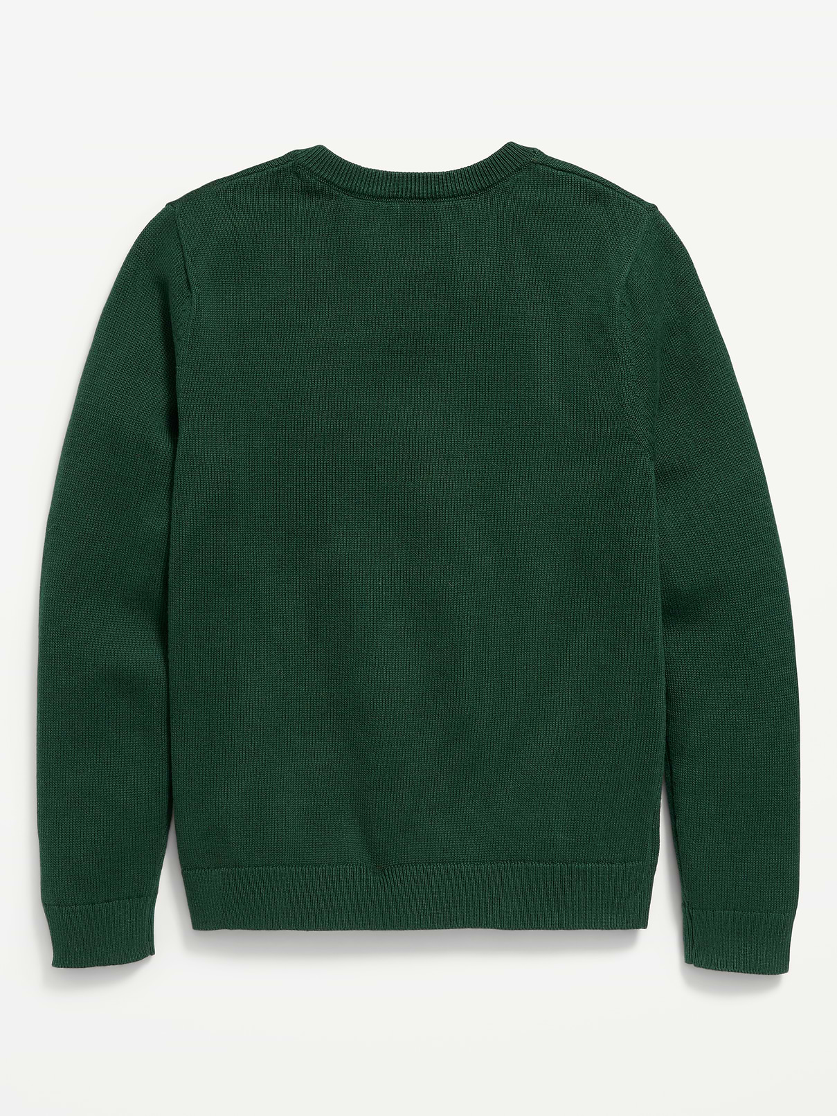 Image 3 of 4, School Uniform Solid V-Neck Sweater for Boys