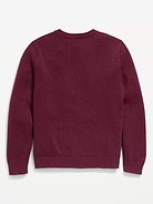 Image number 3 showing, School Uniform Solid V-Neck Sweater for Boys
