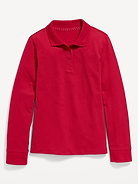 Image number 2 showing, Uniform Pique Polo Shirt for Girls