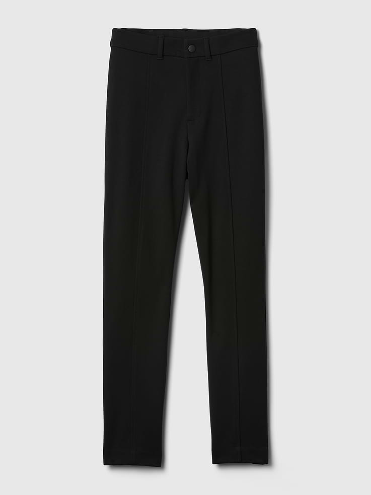 L'image numéro 7 présente Pantalon moulant à taille haute en point de rome