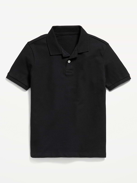 Polo d'uniforme en piqué Built-In Flex pour garçon