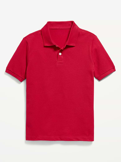 Image number 2 showing, School Uniform Pique Polo Shirt for Boys