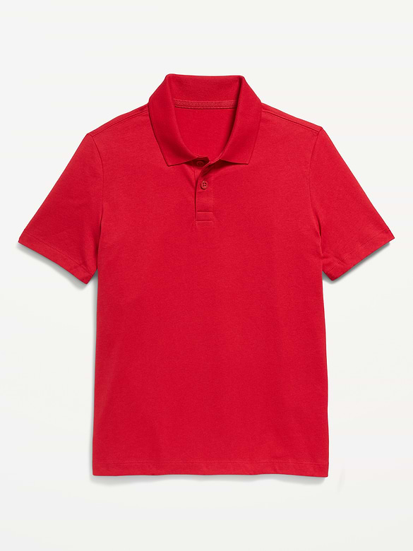 Polo d’uniforme scolaire en jersey pour Garçon