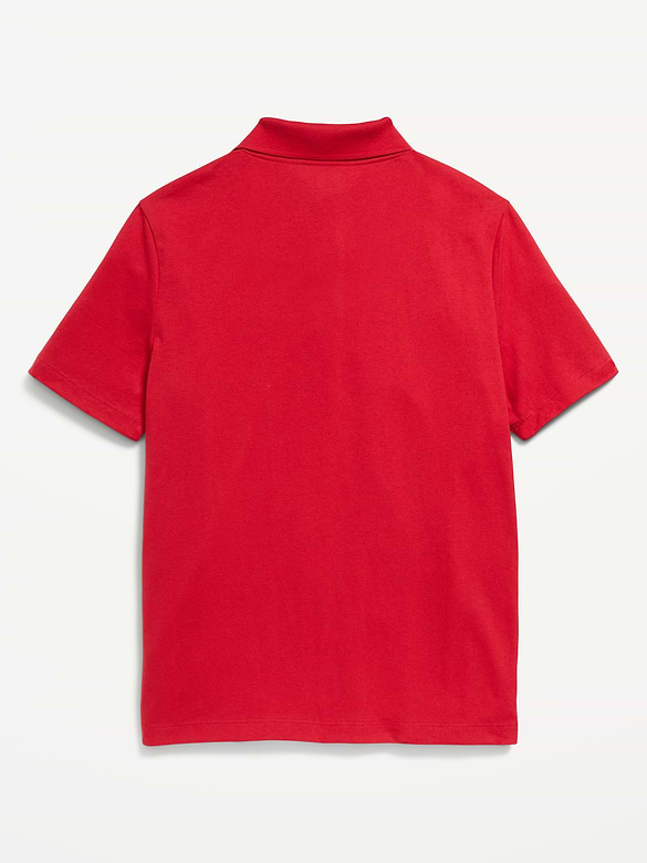 Polo d’uniforme scolaire en jersey pour Garçon