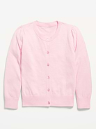Image number 2 showing, School Uniform Button-Up Cardigan for Girls