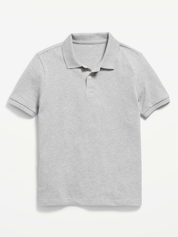 Polo d'uniforme en piqué Built-In Flex pour garçon