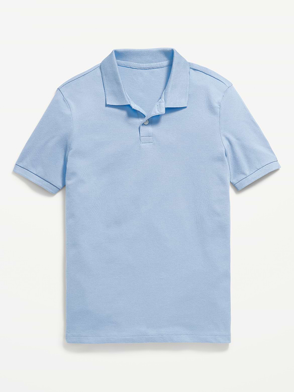 Polo d'uniforme en piqué Built-In Flex pour garçon