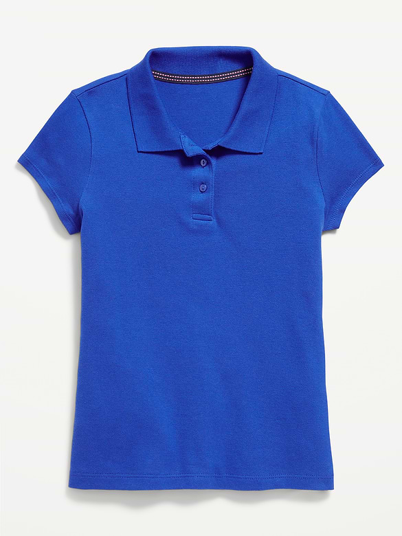 Uniform Pique Polo Shirt for Girls