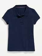 Image number 2 showing, Uniform Pique Polo Shirt for Girls