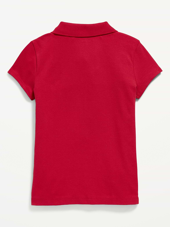 Uniform Pique Polo Shirt for Girls