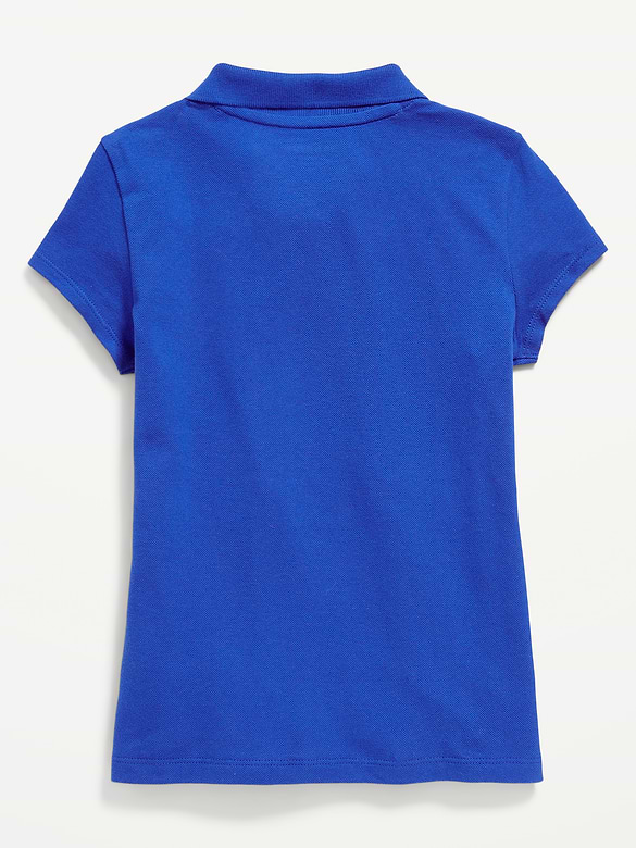 Uniform Pique Polo Shirt for Girls