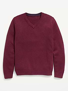 Image number 2 showing, School Uniform Solid V-Neck Sweater for Boys