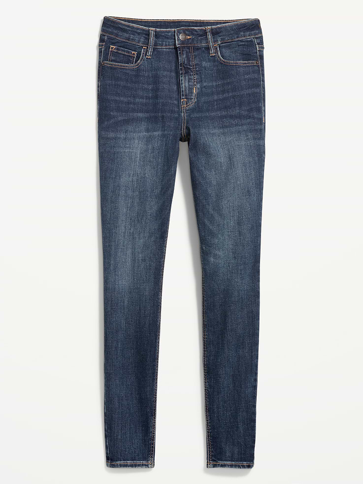 Image number 5 showing, High-Waisted Rockstar Super-Skinny Jeans