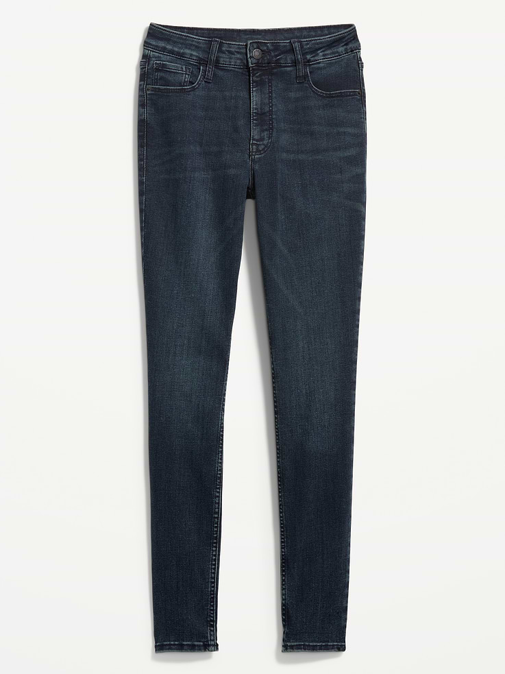 Image number 5 showing, High-Waisted Rockstar Super-Skinny Jeans