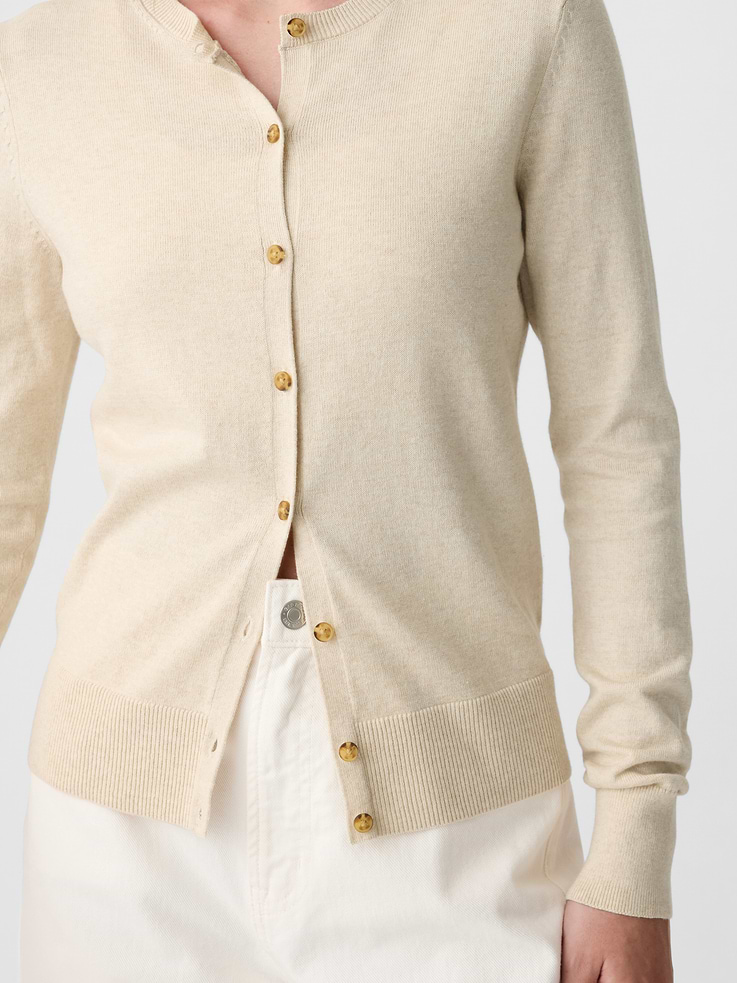 Image 4 of 6, Crewneck Cardigan