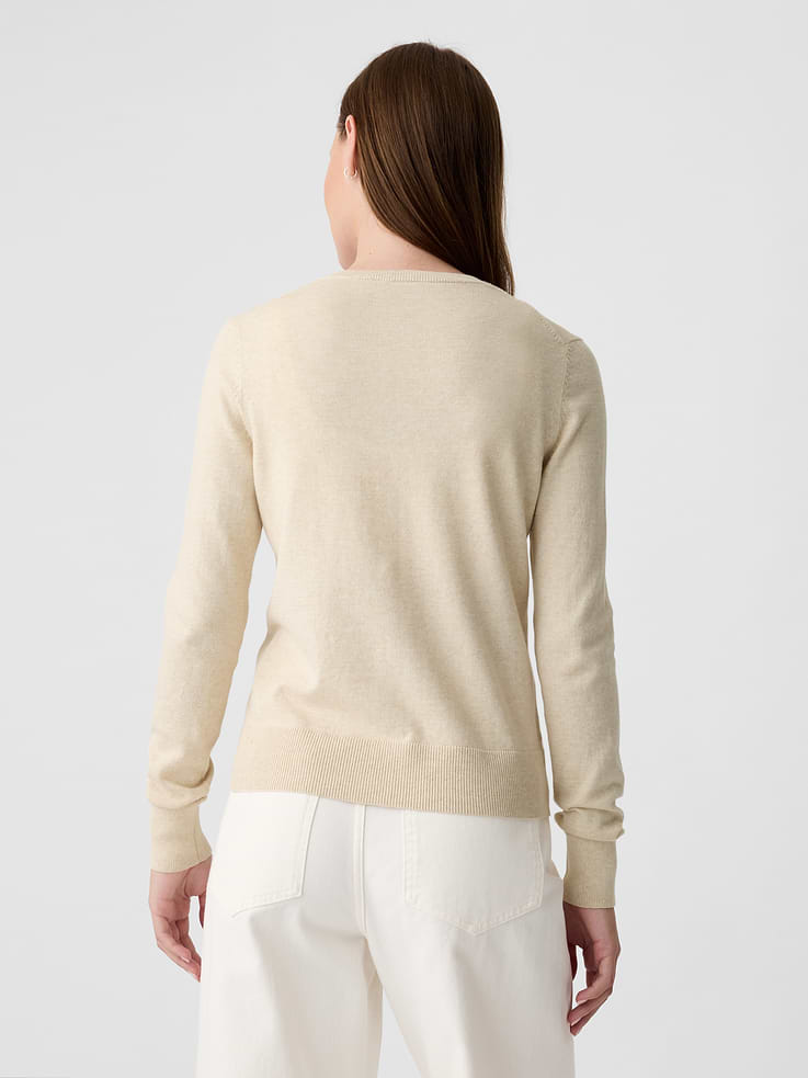 Image 2 of 6, Crewneck Cardigan