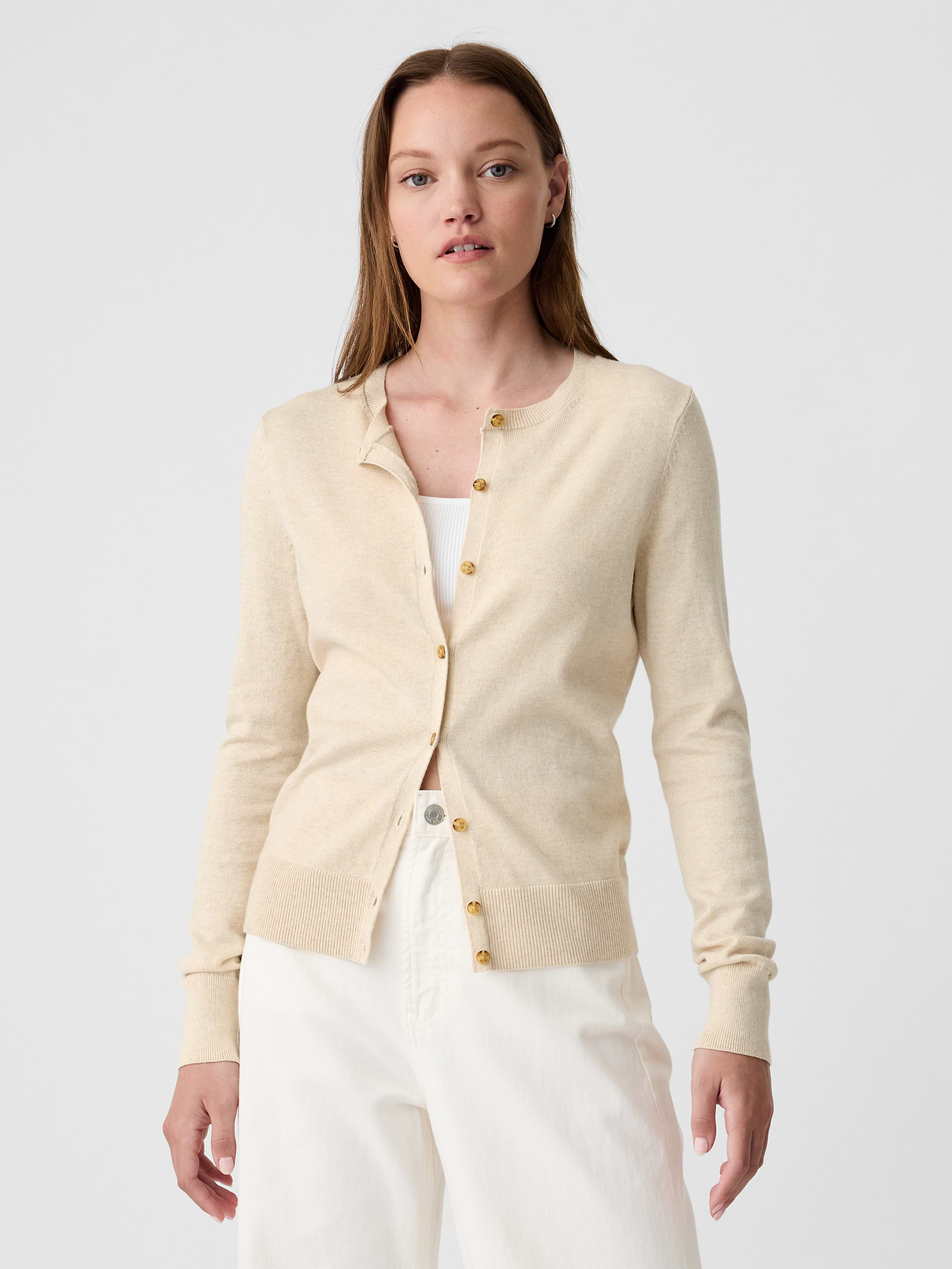 Crewneck Cardigan | Gap Factory